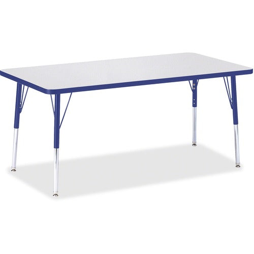 Jonti-Craft JNT6408JCA003 Berries Adult Height Color Edge Rectangle Table