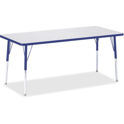 Jonti-Craft JNT6413JCA003 Berries Adult Height Color Edge Rectangle Table