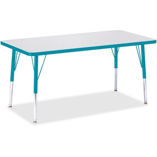 Jonti-Craft JNT6403JCE005 Berries Elementary Height Color Edge Rectangle Table