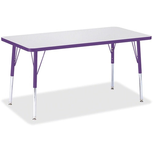 Jonti-Craft JNT6403JCA004 Berries Adult Height Color Edge Rectangle Table