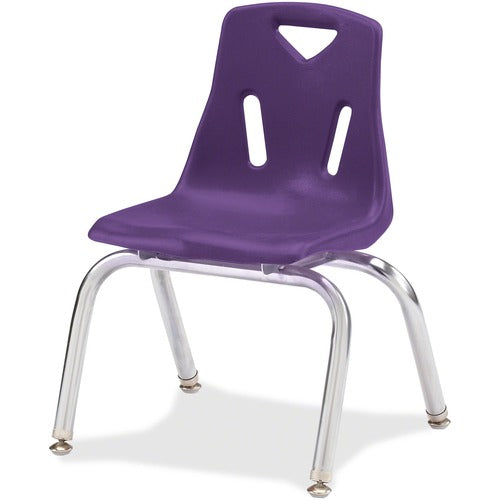 Jonti-Craft JNT8144JC1004 Berries Plastic Chairs with Chrome-Plated Legs