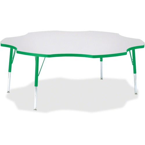 Jonti-Craft JNT6458JCE119 Berries Elementary Height Prism Six-Leaf Table