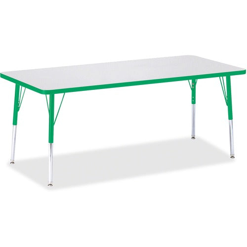Jonti-Craft JNT6413JCE119 Berries Elementary Height Color Edge Rectangle Table