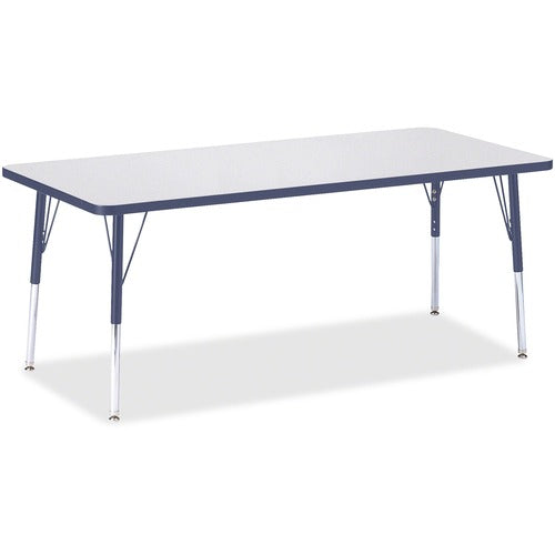 Jonti-Craft JNT6413JCE112 Berries Elementary Height Color Edge Rectangle Table