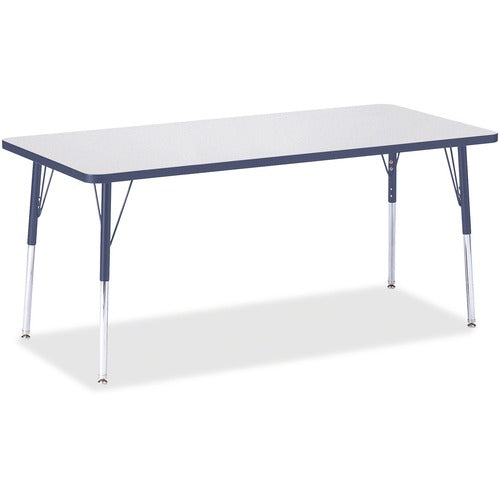 Jonti-Craft JNT6413JCA112 Berries Adult Height Color Edge Rectangle Table