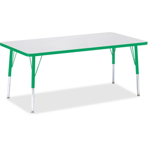 Jonti-Craft JNT6408JCE119 Berries Elementary Height Color Edge Rectangle Table