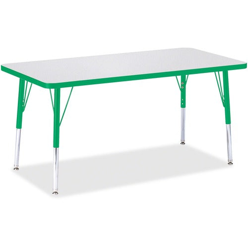 Jonti-Craft JNT6403JCE119 Berries Elementary Height Color Edge Rectangle Table