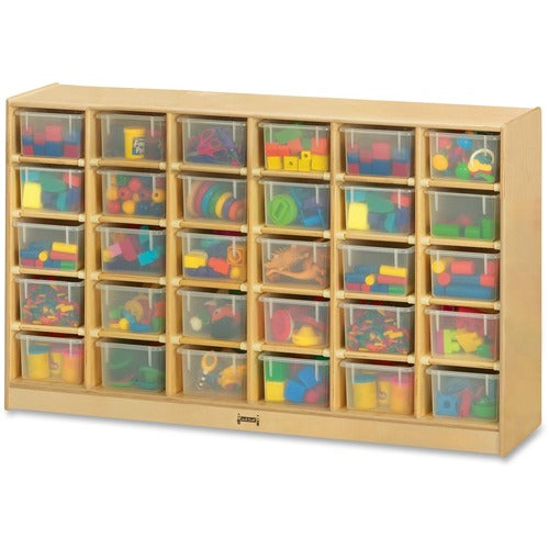 Jonti-Craft JNT04310JC Rainbow Accents 30 Cubbie-trays Mobile Storage Unit