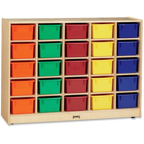 Jonti-Craft JNT0426JC Rainbow Accents 25 Cubbie-trays Mobile Storage Unit