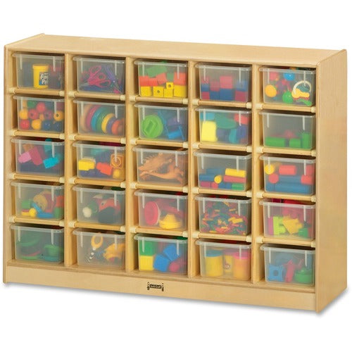 Jonti-Craft JNT04260JC Rainbow Accents 25 Cubbie-trays Mobile Storage Unit