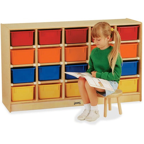 Jonti-Craft JNT0421JC Rainbow Accents 20 Cubbie-tray Mobile Storage Unit