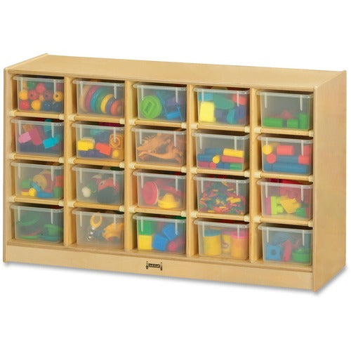 Jonti-Craft JNT04210JC Rainbow Accents 20 Cubbie-tray Mobile Storage Unit