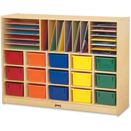Jonti-Craft JNT0416JC Rainbow Accents Colored Tray Sectional Cubbie Storage