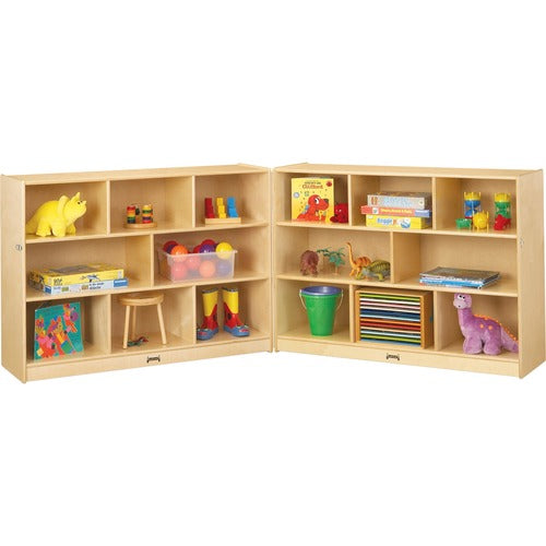 Jonti-Craft JNT0369JC Mobile Fold-n-Lock Open Shelf Unit