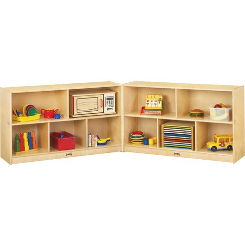 Jonti-Craft JNT0292JC Mobile Fold-n-Lock Open Shelf Unit