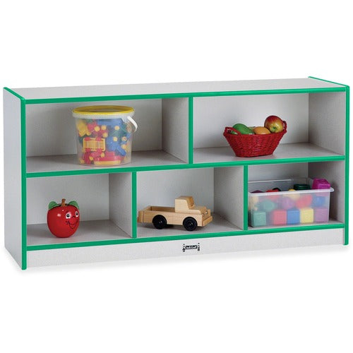 Jonti-Craft JNT0392JCWW180 Rainbow Accents Low Open Single Storage Shelf