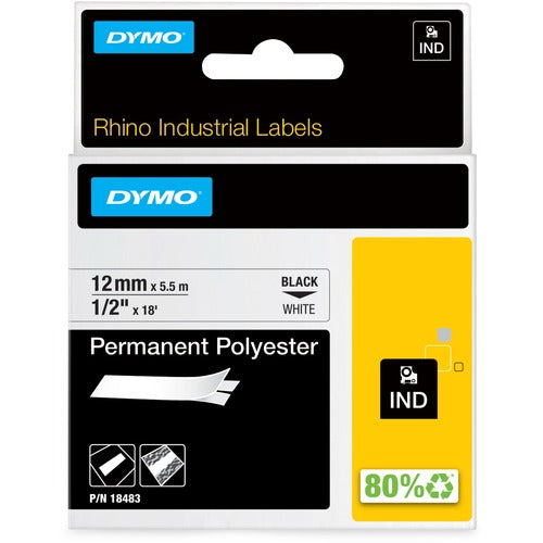 Dymo DYM18483 Rhino Permanent Poly Labels