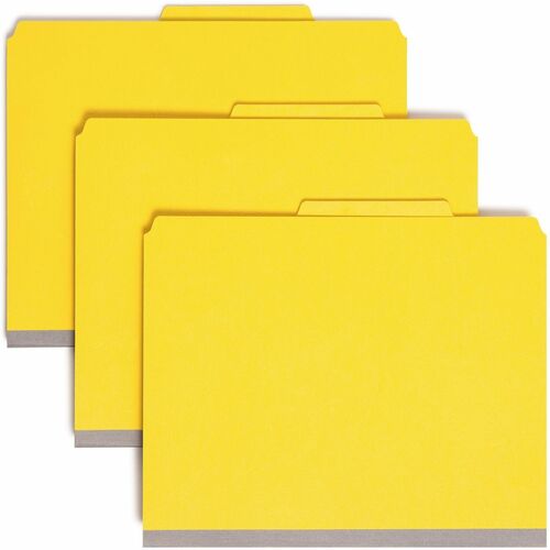 Smead SMD14203 SafeSHIELD 2/5 Tab Cut Letter Recycled Classification Folder