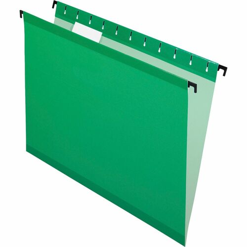 Pendaflex PFX615215BGR SureHook 1/5 Tab Cut Letter Recycled Hanging Folder