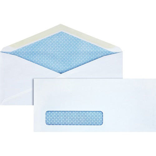 Business Source BSN42205 No. 10 Tinted Diagonal Seam Window Envelopes