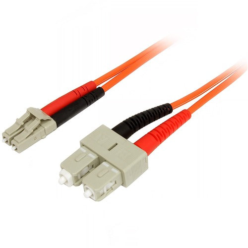 StarTech.com STC50FIBLCSC2 2m Multimode 50/125 Duplex Fiber Patch Cable LC - SC