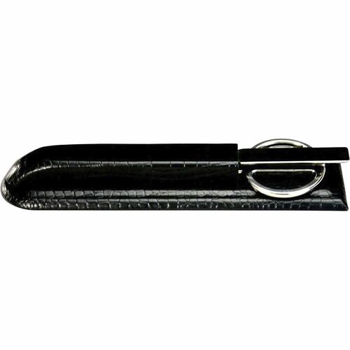 Dacasso DACA2219 Crocodile Embossed Black Leather Library Set