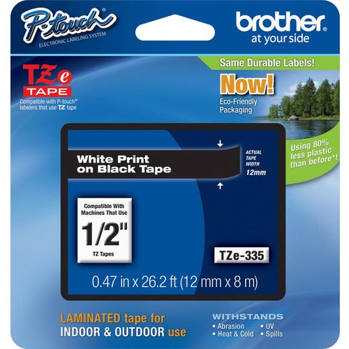 P-touch BRTTZE335 TZe Laminated Tape Cartridge