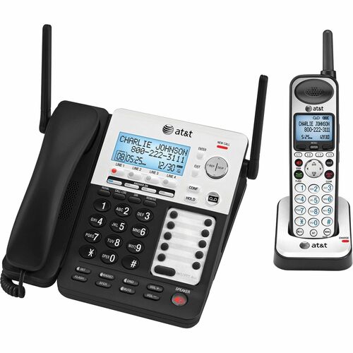 AT&amp;T ATTSB67138 SynJ SB67138 DECT Cordless Phone - Silver