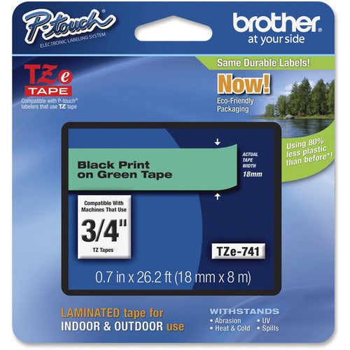 P-touch BRTTZE741 TZe Flat Surface Laminated Tape