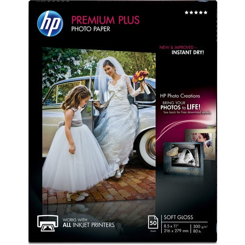 HP HEWCR667A Premium Plus Soft Gloss Photo Paper