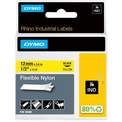 Dymo DYM18490 Rhino Flexible Nylon Labels