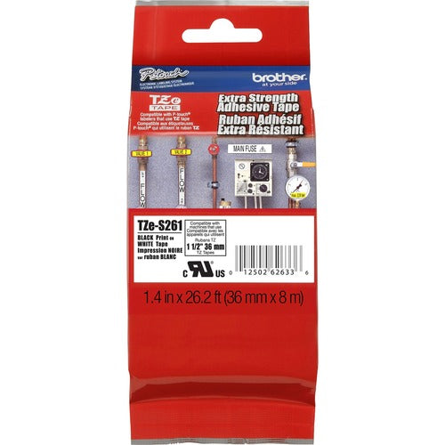 P-touch BRTTZES261 Extra Strength Adhesive Tze Tape