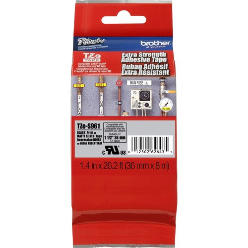 P-touch BRTTZES961 TZe Extra Strength Adhesive Tape