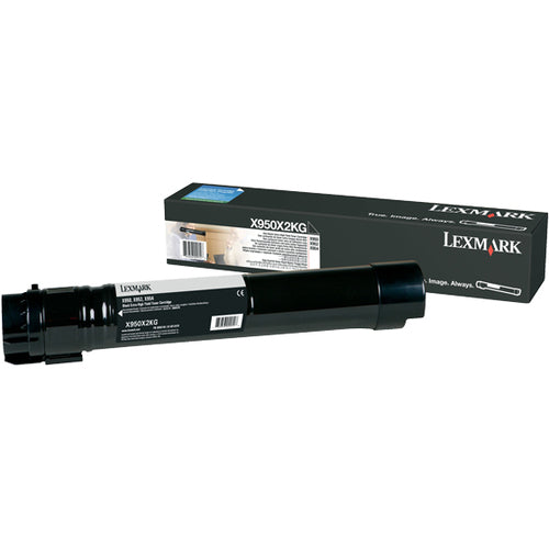 Lexmark LEXX950X2KG Extra High Yield Toner Cartridge - Laser - 32000 Page - 1 Each