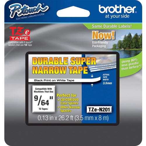 P-touch BRTTZEN201 TZ Super Narrow Non-laminated Tapes
