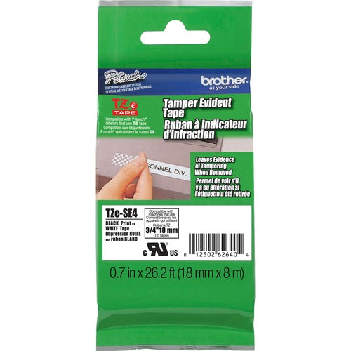 P-touch BRTTZESE4 TZe Laminated Security Tape
