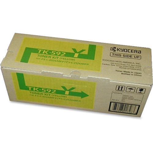 Kyocera KYOTK592Y Tk-592Y Original Toner Cartridge - Yellow - Laser - 5000 Page - 1 Each