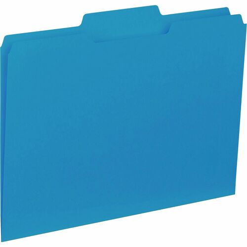 Business Source BSN43562 1/3 Tab Cut Letter Recycled Top Tab File Folder