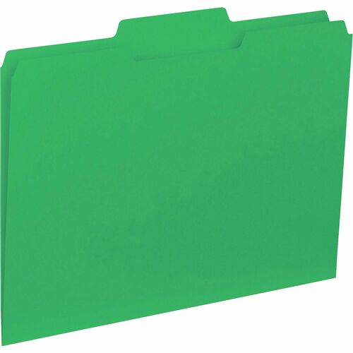 Business Source BSN43563 1/3 Tab Cut Letter Recycled Top Tab File Folder