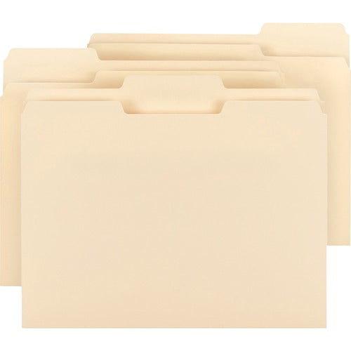 Business Source BSN78950 1/3 Tab Cut Letter Recycled Top Tab File Folder