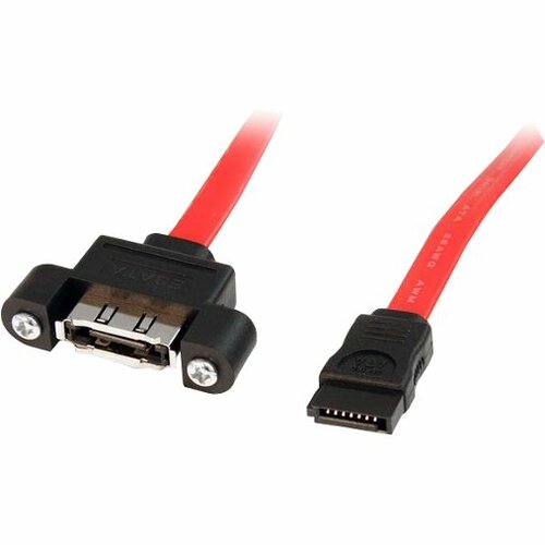 StarTech.com STCESATAPNLFM1 1 ft eSATA Panel Mount Cable - F/M