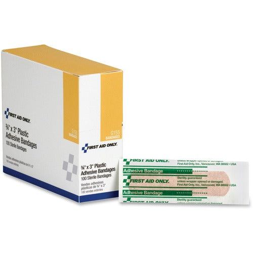 First Aid Only FAOG155 Plastic Adhesive Bandages