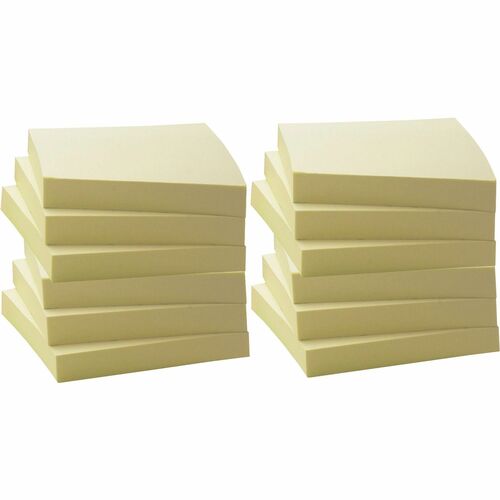 Business Source BSN36620 Yellow Adhesive Notes