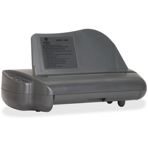 Business Source BSN62901 Electric Adjustable 3-hole Punch