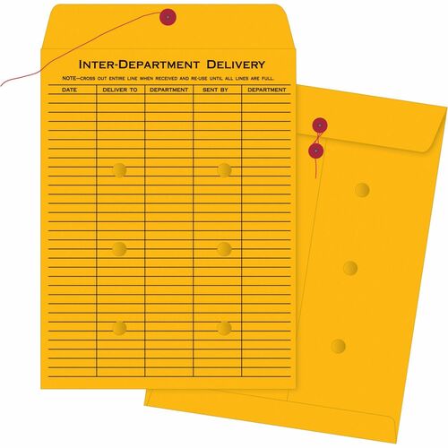 Business Source BSN04546 Ruled Interdepartmental Envelopes