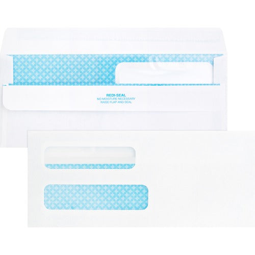 Business Source BSN04650 Double Window No. 8-5/8 Check Envelopes