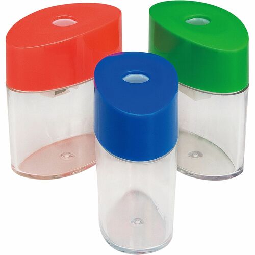 Integra ITA42850 Assorted Color Oval Plastic Sharpeners