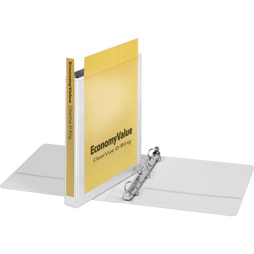 Cardinal® CRD90103 EconomyValue ClearVue Slant-D Ring Binder