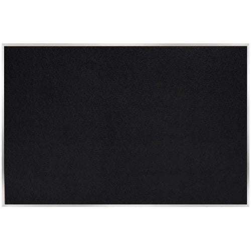 Ghent GHEATR48BK Recycled Bulletin Board with Aluminum Frame