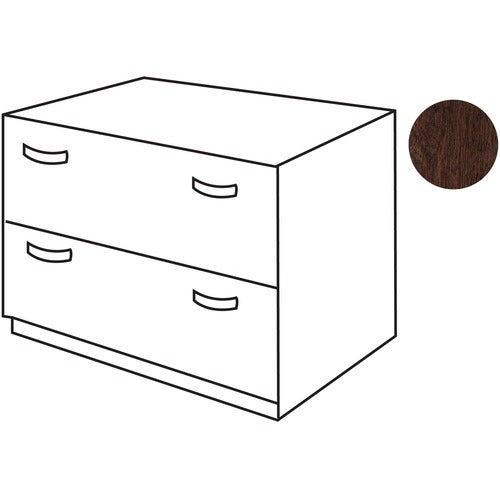 Bush Business Furniture BSHWC12954ASU Series C36W 2 Drawer Lateral File - Assembled in Mocha Cherry
